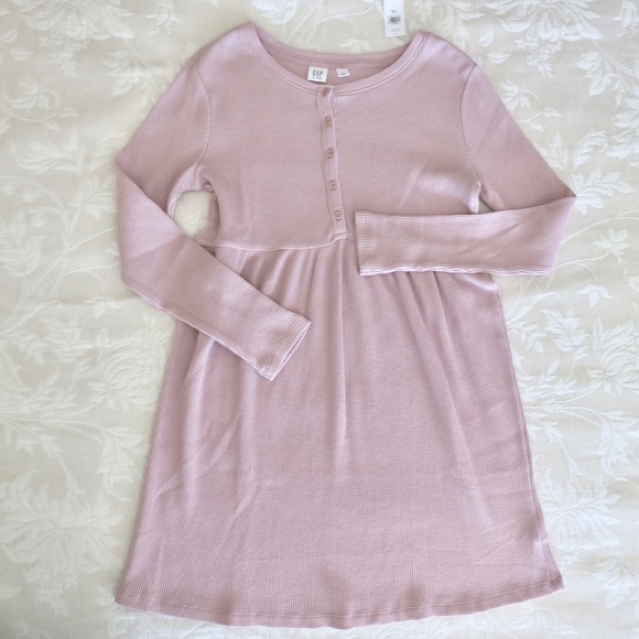NWT Gap Kids Waffle Skater Dress - Picture 1 of 11